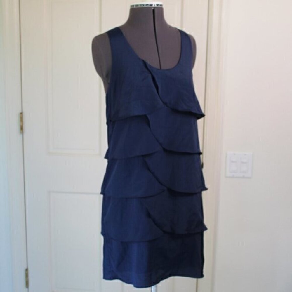 Lush dress Large- Navy Tiered beautiful dress